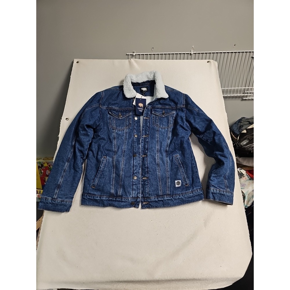 Buffalo Outdoors Workwear Sherpa Lined Denim Jacket 2XL NEW